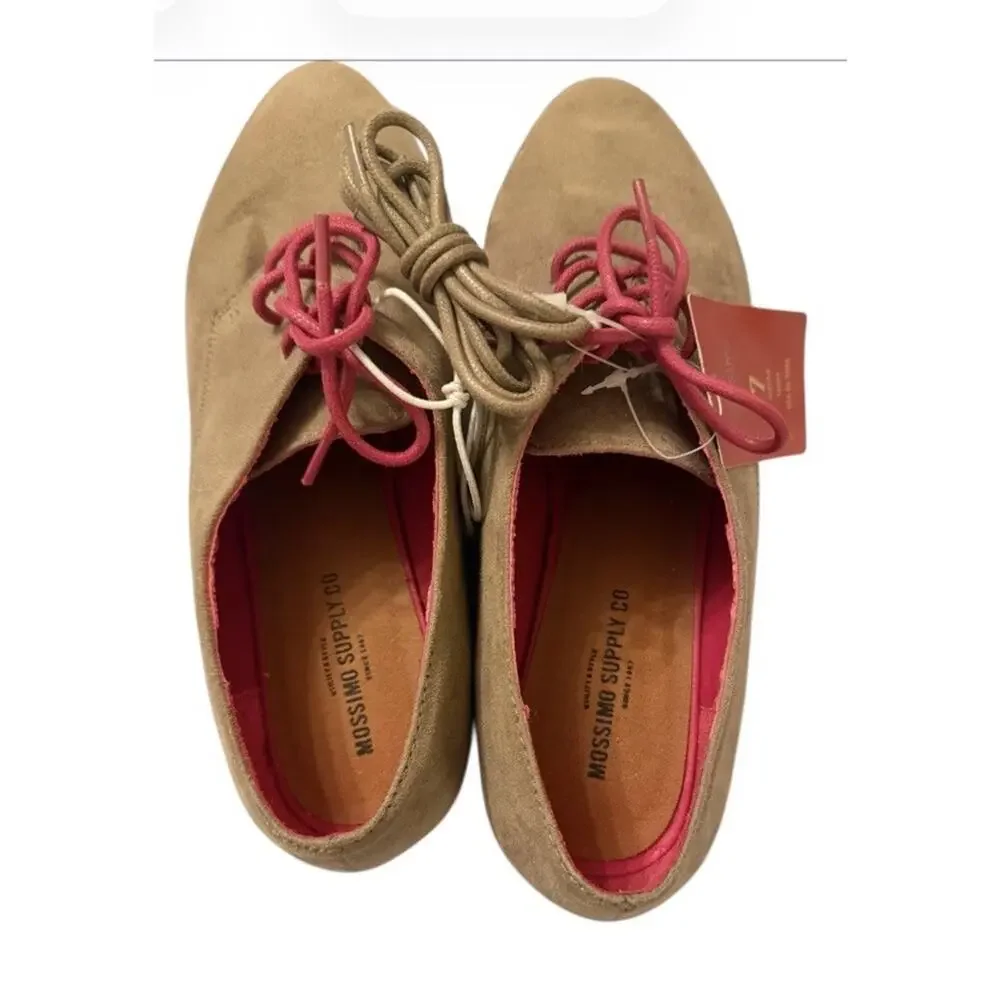 NEW Mossimo Supply Co Oxford Shoes Tan Lace Up Women’s size 7 FAST SHIP 3349-16